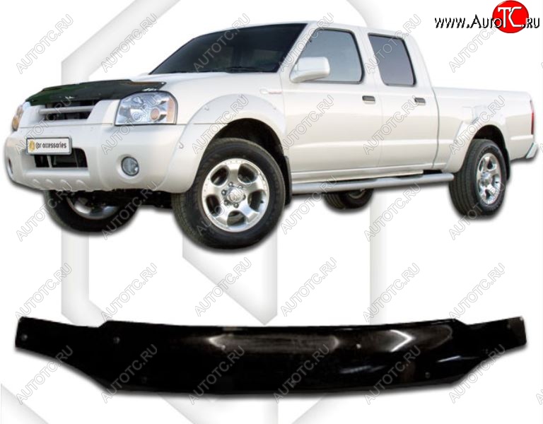 1 999 р. Дефлектор капота CA-Plastic Nissan Datsun (2003-2025) (Classic черный, Без надписи)  с доставкой в г. Пермь