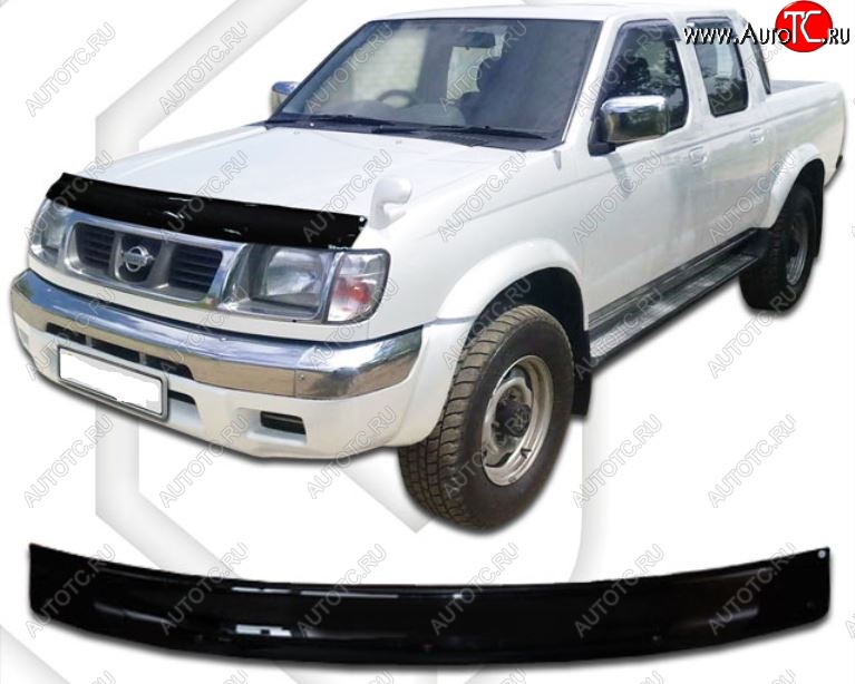 1 999 р. Дефлектор капота CA-Plastic Nissan Datsun (1997-2002) (Classic черный, Без надписи)  с доставкой в г. Пермь