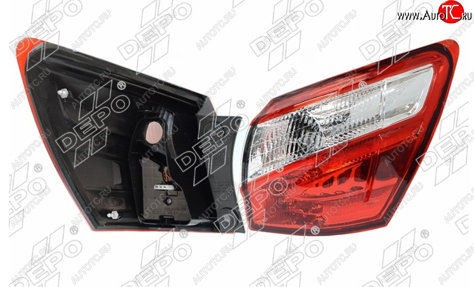 6 499 р. Правый фонарь задний (диодный) DEPO Nissan Qashqai +2 1 J10 рестайлинг (2010-2014)  с доставкой в г. Пермь