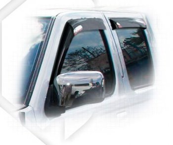Дефлектора окон CA-Plastiс Nissan Frontier  1 (2001-2005) рестайлинг (Classic полупрозрачный)