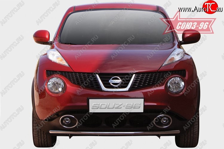 12 239 р. Защита переднего бампера одинарная 4х2 Souz-96 (d42).  Nissan Juke  1 YF15 (2010-2020) дорестайлинг, рестайлинг  с доставкой в г. Пермь