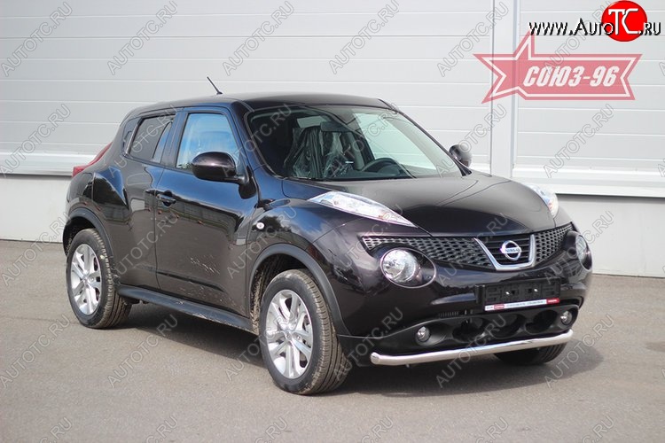 15 488 р. Защита переднего бампера одинарная 4x2 Souz-96 Premium (d60)  Nissan Juke  1 YF15 (2010-2020) дорестайлинг, рестайлинг  с доставкой в г. Пермь