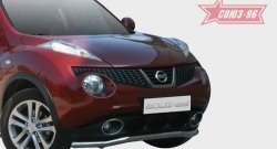 13 679 р. Защита переднего бампера одинарная Souz-96 (d60).  Nissan Juke  1 YF15 (2010-2020) дорестайлинг, рестайлинг  с доставкой в г. Пермь. Увеличить фотографию 2