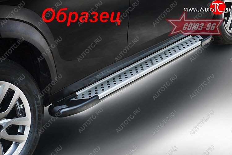 8 189 р. Пороги из алюминиевого профиля 4x2 Souz-96 Nissan Juke 1 YF15 дорестайлинг (2010-2014)  с доставкой в г. Пермь