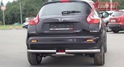 14 489 р. Защита заднего бампера 4x4 Souz-96 Premium (d60)  Nissan Juke  1 YF15 (2010-2020) дорестайлинг, рестайлинг  с доставкой в г. Пермь. Увеличить фотографию 3