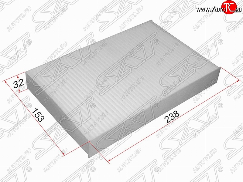 229 р. Фильтр салонный SAT (238х153х32 mm)  Nissan Juke  1 YF15 (2014-2020), Nissan Sentra  7 (2014-2017), Renault Fluence (2010-2016)  с доставкой в г. Пермь