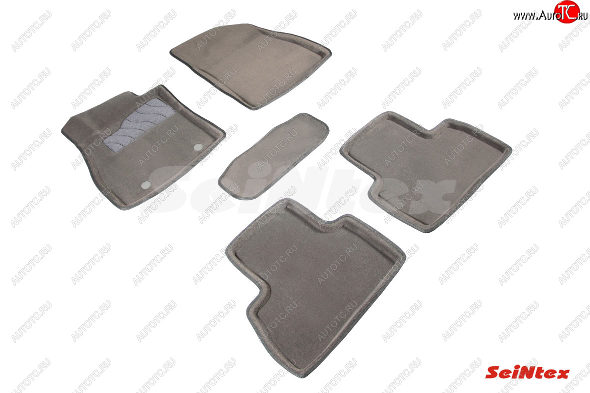 7 399 р. Текстильные 3D коврики в салон SEINTEX серые  Nissan Juke  1 YF15 (2010-2020) дорестайлинг, рестайлинг  с доставкой в г. Пермь