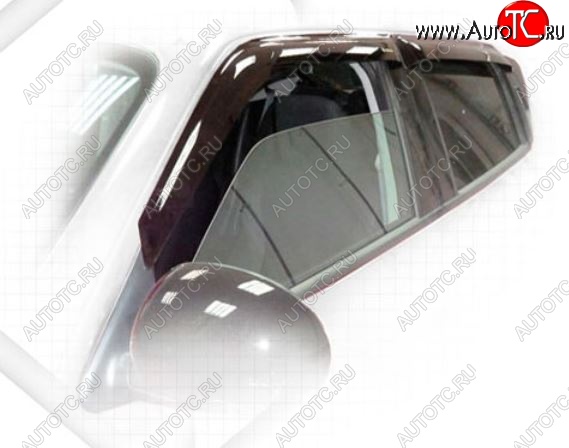 1 999 р. Дефлектора окон CA-Plastiс Nissan Juke 1 YF15 рестайлинг (2014-2020) (Classic полупрозрачный)  с доставкой в г. Пермь