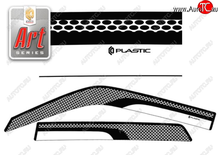 2 159 р. Дефлектора окон CA-Plastic  Nissan Juke  1 YF15 (2010-2020) дорестайлинг, рестайлинг (Серия Art белая)  с доставкой в г. Пермь