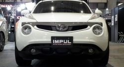 5 249 р. Решётка радиатора Impul Nissan Juke 1 YF15 дорестайлинг (2010-2014) (Неокрашенная)  с доставкой в г. Пермь. Увеличить фотографию 2
