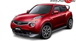 5 249 р. Решётка радиатора Impul Nissan Juke 1 YF15 дорестайлинг (2010-2014) (Неокрашенная)  с доставкой в г. Пермь. Увеличить фотографию 7