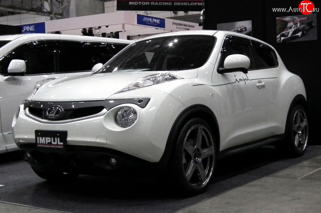 5 249 р. Решётка радиатора Impul Nissan Juke 1 YF15 дорестайлинг (2010-2014) (Неокрашенная)  с доставкой в г. Пермь