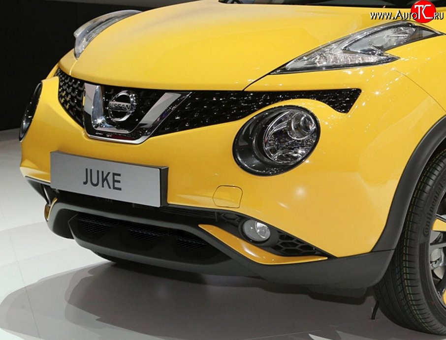 2 294 р. Сетка на бампер (рестайлинг) Novline  Nissan Juke  1 YF15 (2010-2014) дорестайлинг  с доставкой в г. Пермь