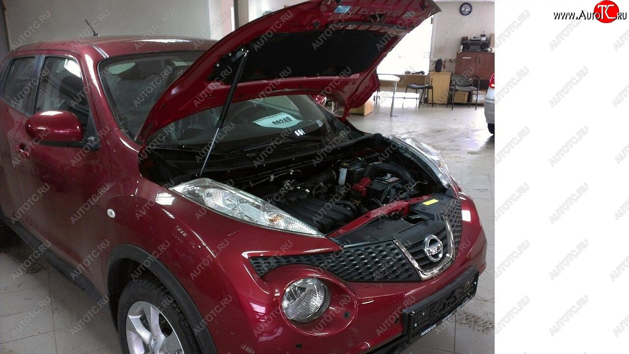 1 949 р. Упоры капота Russtal Nissan Juke 1 YF15 дорестайлинг (2010-2014)  с доставкой в г. Пермь