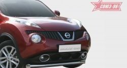 Защита переднего бампера одинарная Souz-96 (d76) Nissan Juke  1 YF15 (2010-2014) дорестайлинг