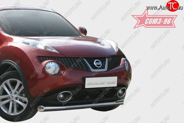 15 749 р. Защита переднего бампера одинарная Souz-96 (d76)  Nissan Juke  1 YF15 (2010-2014) дорестайлинг  с доставкой в г. Пермь