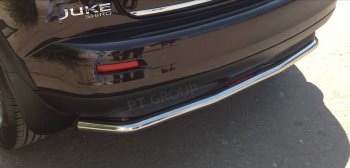 3 049 р. Защита заднего бампера Petroil Tuning (d51, нержавейка)  Nissan Juke  1 YF15 (2010-2014) дорестайлинг  с доставкой в г. Пермь. Увеличить фотографию 2