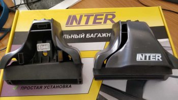 2 999 р. Комплект опор багажника INTER Nissan Juke 1 YF15 дорестайлинг (2010-2014)  с доставкой в г. Пермь. Увеличить фотографию 2
