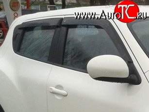 999 р. Комплект дефлекторов окон (ветровиков) 4 шт. Russtal Nissan Juke 1 YF15 дорестайлинг (2010-2014)  с доставкой в г. Пермь