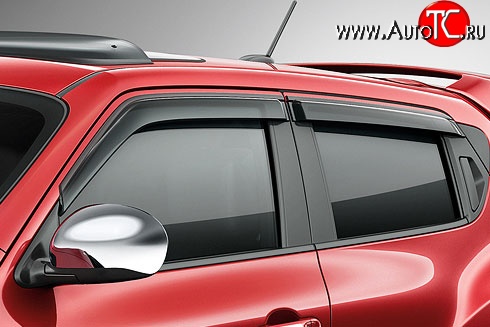 1 849 р. Комплект дефлекторов окон SkyLine Nissan Juke 1 YF15 дорестайлинг (2010-2014)  с доставкой в г. Пермь