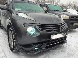 10 199 р. Решетка радиатора KENSTYLE Nissan Juke 1 YF15 дорестайлинг (2010-2014) (Неокрашенная)  с доставкой в г. Пермь. Увеличить фотографию 2