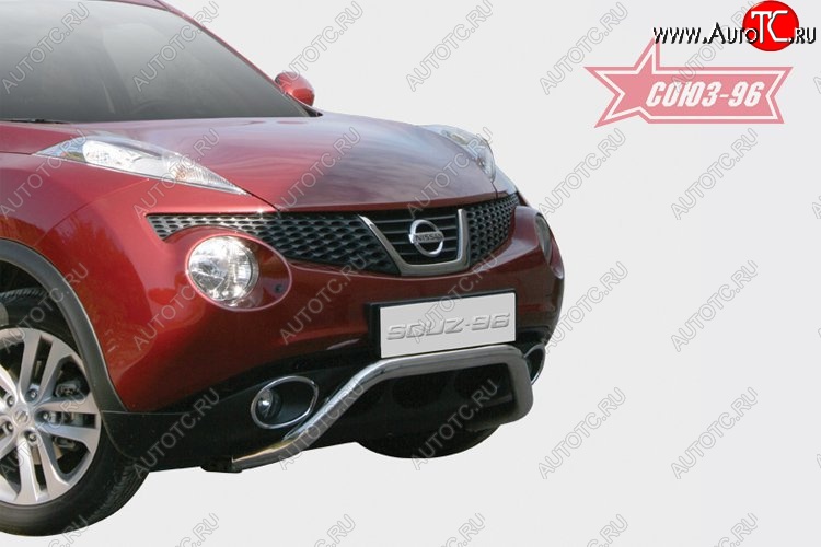 13 229 р. Защита переднего бампера 4х2 Souz-96 (d60)  Nissan Juke  1 YF15 (2010-2014) дорестайлинг  с доставкой в г. Пермь