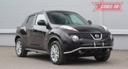 Защита переднего бампера (d42) Premium Souz-96 Nissan Juke  1 YF15 (2010-2014) дорестайлинг