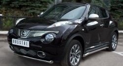 14 249 р. Одинарная защита переднего бампера SLITKOFF диаметром 63 мм (4x4)  Nissan Juke  1 YF15 (2010-2014) дорестайлинг  с доставкой в г. Пермь. Увеличить фотографию 4