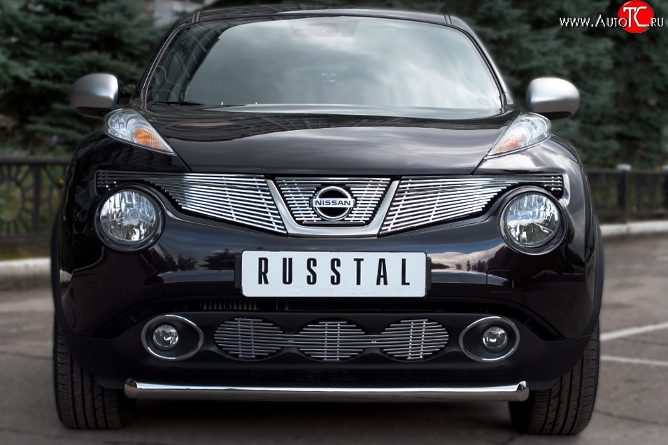 14 249 р. Одинарная защита переднего бампера SLITKOFF диаметром 63 мм (4x4)  Nissan Juke  1 YF15 (2010-2014) дорестайлинг  с доставкой в г. Пермь