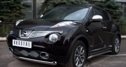 14 999 р. Одинарная защита переднего бампера SLITKOFF диаметром 76 мм (4x4)  Nissan Juke  1 YF15 (2010-2014) дорестайлинг  с доставкой в г. Пермь. Увеличить фотографию 4