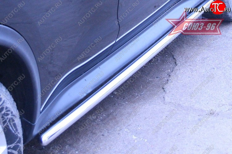 13 229 р. Защита порогов 4х2 Souz-96 (d42)  Nissan Juke  1 YF15 (2010-2014) дорестайлинг  с доставкой в г. Пермь