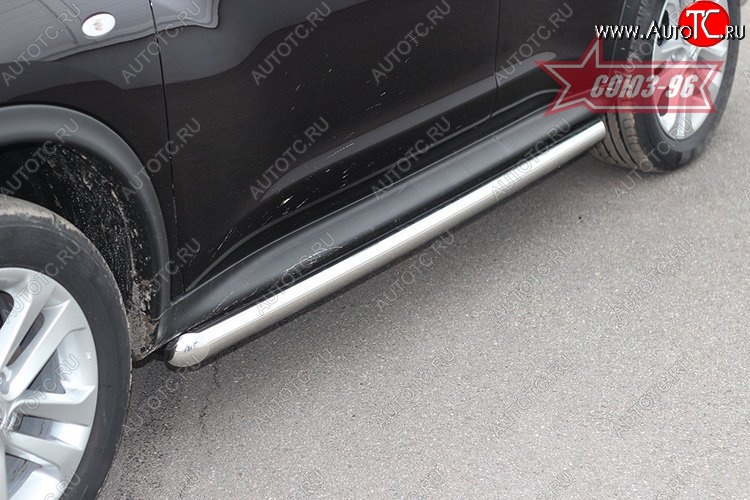 15 524 р. Защита порогов 4х2 Souz-96 (d60)  Nissan Juke  1 YF15 (2010-2014) дорестайлинг  с доставкой в г. Пермь