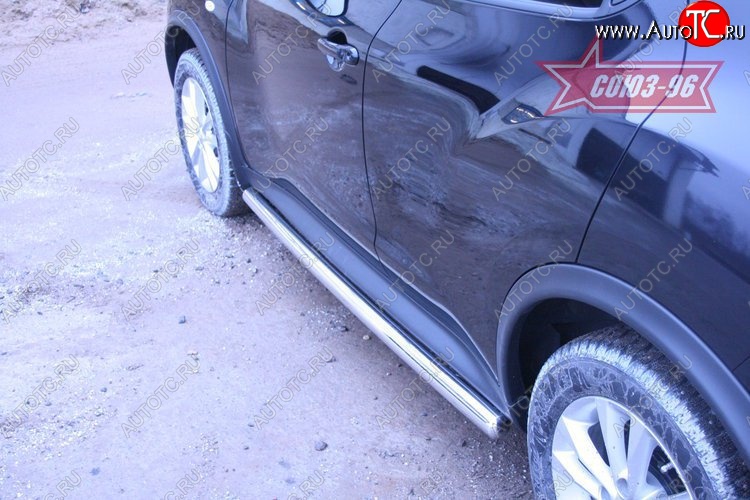15 389 р. Защита порогов 4х4 Souz-96 (d60)  Nissan Juke  1 YF15 (2010-2014) дорестайлинг  с доставкой в г. Пермь
