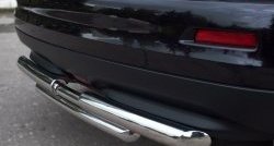 13 999 р. Защита заднего бампера (Ø63 и 42 мм, нержавейка) SLITKOFF  Nissan Juke  1 YF15 (2010-2014) дорестайлинг  с доставкой в г. Пермь. Увеличить фотографию 3