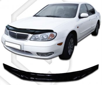 Дефлектор капота (33) CA-Plastic Nissan Maxima  A33 (2000-2006) дорестайлинг, рестайлинг