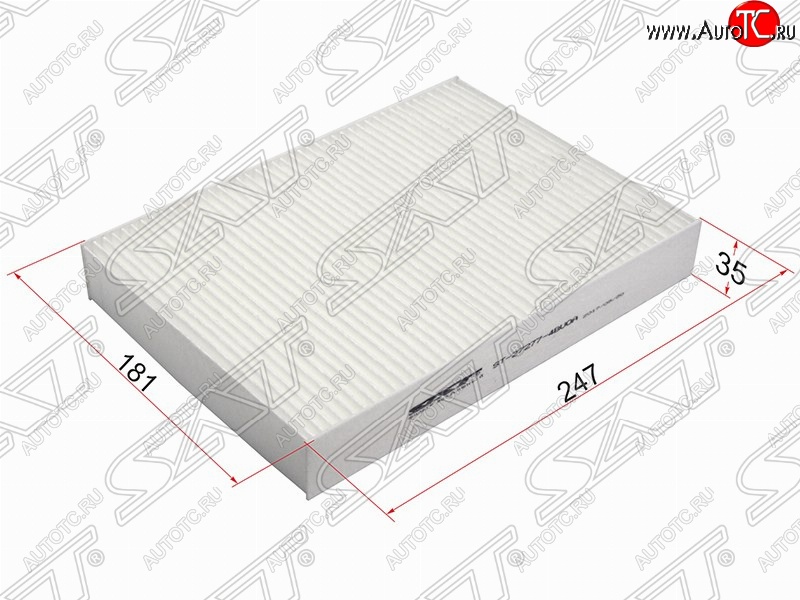 283 р. Фильтр салонный SAT (247х181х35 mm)  Nissan Micra  K13 (2010-2013), Nissan Qashqai  2 (2013-2019), Nissan X-trail  3 T32 (2017-2022), Renault Megane  универсал (2016-2025)  с доставкой в г. Пермь