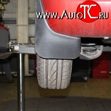 575 р. Задние брызговики NovLine 2 шт. Nissan Micra K12 5 дв. 2-ой рестайлинг (2007-2010)  с доставкой в г. Пермь