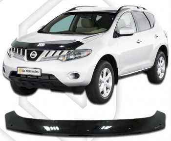 Дефлектор капота CA-Plastic Nissan Murano  2 Z51 (2008-2016) дорестайлинг, рестайлинг