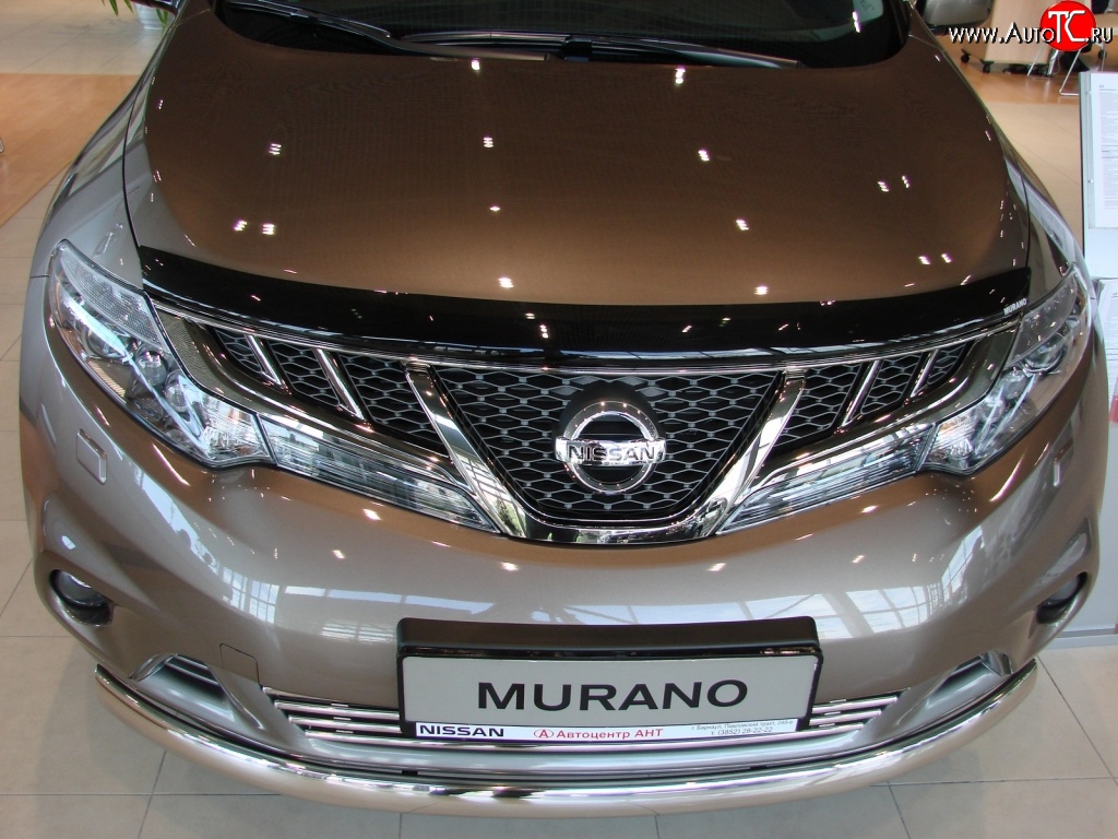 4 599 р. Дефлектор капота NovLine Nissan Murano 2 Z51 дорестайлинг (2008-2011)  с доставкой в г. Пермь