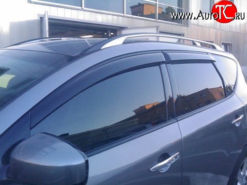4 199 р. Дефлекторы окон (ветровики) Novline 4 шт Nissan Murano 2 Z51 дорестайлинг (2008-2011)  с доставкой в г. Пермь