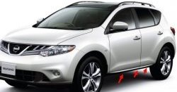 14 449 р. Передний правый молдинг двери 80870-1AA2A Nissan Murano 2 Z51 дорестайлинг (2008-2011)  с доставкой в г. Пермь. Увеличить фотографию 2