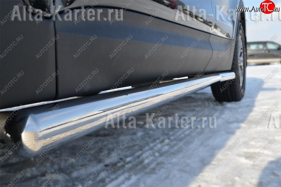 23 799 р. Пороги труба d76 (вариант 3) SLITKOFF Nissan Murano 2 Z51 рестайлинг (2010-2016)  с доставкой в г. Пермь