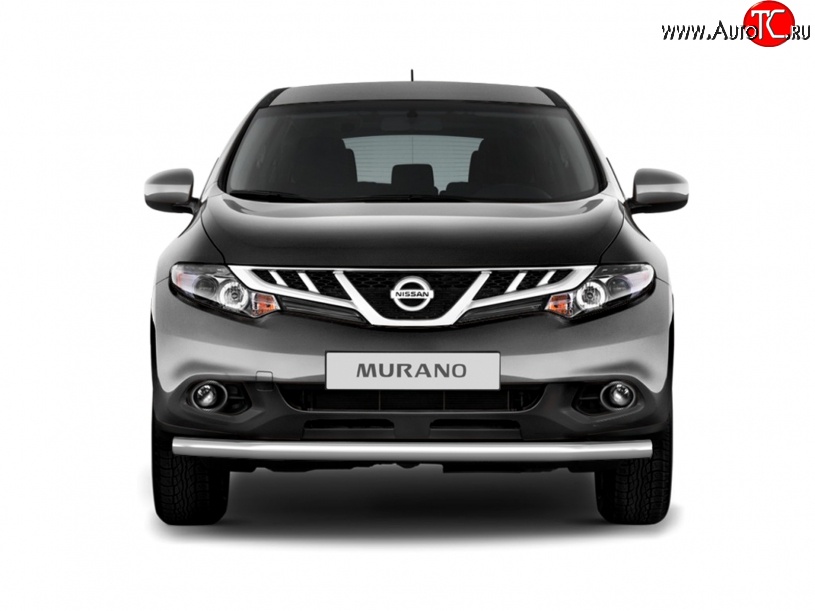 6 899 р. Одинарная защита переднего бампера диаметром 63 мм Petroil Tuning  Nissan Murano  2 Z51 (2008-2011) дорестайлинг  с доставкой в г. Пермь