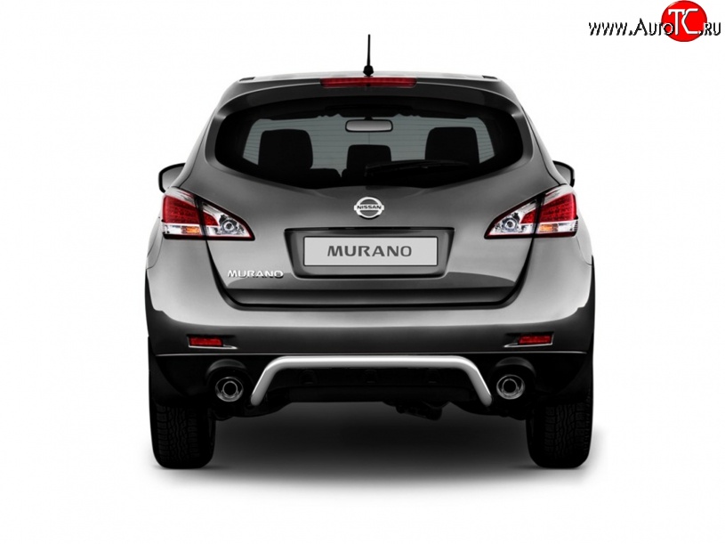 5 099 р. Защита заднего бампера из трубы диаметром 51 мм Petroil Tuning  Nissan Murano  2 Z51 (2008-2011) дорестайлинг  с доставкой в г. Пермь