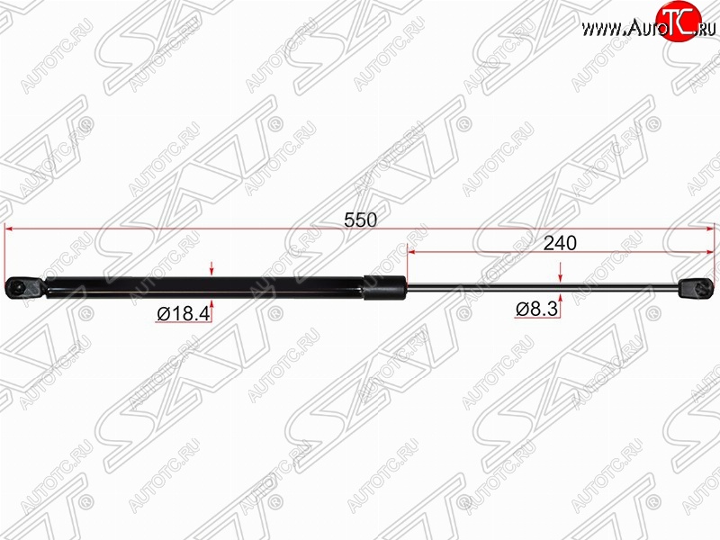 649 р. Газовый упор крышки багажника SAT  Nissan Murano  1 Z50 (2002-2009)  с доставкой в г. Пермь