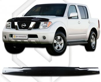 Дефлектор капота CA-Plastiс Nissan Navara  2 D40 (2010-2016) рестайлинг