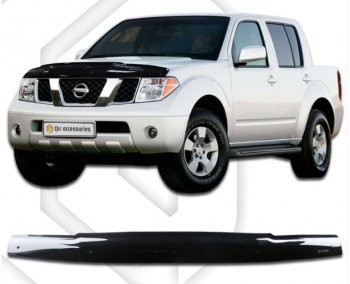 Дефлектор капота CA-Plastiс Nissan Navara  2 D40 (2004-2010) дорестайлинг