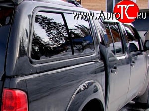 4 199 р. Дефлекторы окон (ветровики) Novline 4 шт Nissan Navara 2 D40 дорестайлинг (2004-2010)  с доставкой в г. Пермь