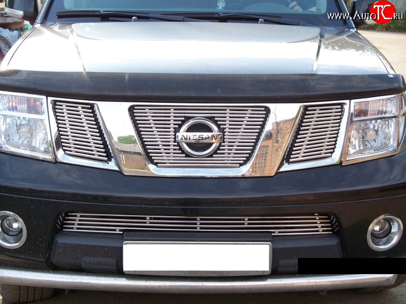 4 399 р. Декоративная вставка воздухозаборника Berkut Nissan Navara 2 D40 дорестайлинг (2004-2010)  с доставкой в г. Пермь
