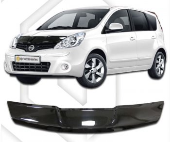 Дефлектор капота (левый руль) CA-Plastic Nissan Note  1 (2008-2013) E11 рестайлинг